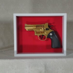 FULL SIZE GOLD SMITH & WESSON REVOLVER